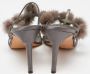 Manolo Blahnik Pre-owned Satin sandals Gray Dames - Thumbnail 5