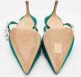 Manolo Blahnik Pre-owned Satin sandals Green Dames - Thumbnail 5