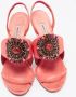 Manolo Blahnik Pre-owned Satin sandals Pink Dames - Thumbnail 3