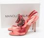 Manolo Blahnik Pre-owned Satin sandals Pink Dames - Thumbnail 9