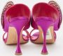 Manolo Blahnik Pre-owned Satin sandals Purple Dames - Thumbnail 5