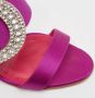 Manolo Blahnik Pre-owned Satin sandals Purple Dames - Thumbnail 7