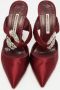 Manolo Blahnik Pre-owned Satin sandals Red Dames - Thumbnail 3