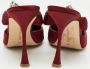 Manolo Blahnik Pre-owned Satin sandals Red Dames - Thumbnail 5
