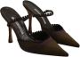 Manolo Blahnik Pre-owned Silk heels Black Dames - Thumbnail 2