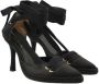Manolo Blahnik Pre-owned Silk heels Black Dames - Thumbnail 5