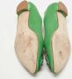 Manolo Blahnik Pre-owned Suede flats Green Dames - Thumbnail 6