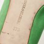 Manolo Blahnik Pre-owned Suede flats Green Dames - Thumbnail 8