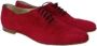 Manolo Blahnik Pre-owned Suede flats Red Dames - Thumbnail 3