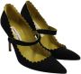 Manolo Blahnik Pre-owned Suede heels Black Dames - Thumbnail 3