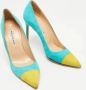 Manolo Blahnik Pre-owned Suede heels Blue Dames - Thumbnail 4