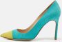Manolo Blahnik Pre-owned Suede heels Blue Dames - Thumbnail 2