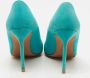 Manolo Blahnik Pre-owned Suede heels Blue Dames - Thumbnail 5