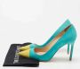 Manolo Blahnik Pre-owned Suede heels Blue Dames - Thumbnail 9