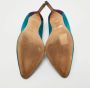 Manolo Blahnik Pre-owned Suede heels Blue Dames - Thumbnail 6