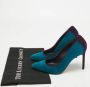 Manolo Blahnik Pre-owned Suede heels Blue Dames - Thumbnail 9