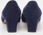 Manolo Blahnik Pre-owned Suede heels Blue Dames - Thumbnail 5