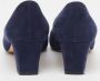 Manolo Blahnik Pre-owned Suede heels Blue Dames - Thumbnail 5