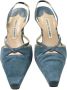 Manolo Blahnik Pre-owned Suede heels Blue Dames - Thumbnail 2