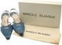 Manolo Blahnik Pre-owned Suede heels Blue Dames - Thumbnail 10