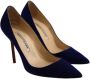 Manolo Blahnik Pre-owned Suede heels Blue Dames - Thumbnail 2