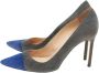 Manolo Blahnik Pre-owned Suede heels Gray Dames - Thumbnail 3