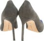 Manolo Blahnik Pre-owned Suede heels Gray Dames - Thumbnail 4