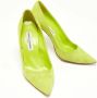 Manolo Blahnik Pre-owned Suede heels Green Dames - Thumbnail 3