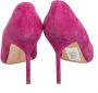 Manolo Blahnik Pre-owned Suede heels Pink Dames - Thumbnail 4