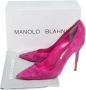 Manolo Blahnik Pre-owned Suede heels Pink Dames - Thumbnail 7
