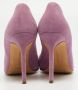 Manolo Blahnik Pre-owned Suede heels Purple Dames - Thumbnail 5