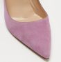 Manolo Blahnik Pre-owned Suede heels Purple Dames - Thumbnail 7
