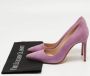Manolo Blahnik Pre-owned Suede heels Purple Dames - Thumbnail 9