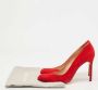 Manolo Blahnik Pre-owned Suede heels Red Dames - Thumbnail 8