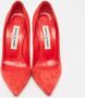 Manolo Blahnik Pre-owned Suede heels Red Dames - Thumbnail 3