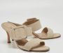 Manolo Blahnik Pre-owned Suede sandals Beige Dames - Thumbnail 4
