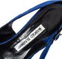 Manolo Blahnik Pre-owned Suede sandals Blue Dames - Thumbnail 6