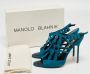 Manolo Blahnik Pre-owned Suede sandals Blue Dames - Thumbnail 9
