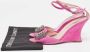 Manolo Blahnik Pre-owned Suede sandals Pink Dames - Thumbnail 9