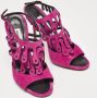 Manolo Blahnik Pre-owned Suede sandals Purple Dames - Thumbnail 4