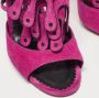 Manolo Blahnik Pre-owned Suede sandals Purple Dames - Thumbnail 8