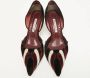 Manolo Blahnik Pre-owned Velvet heels Red Dames - Thumbnail 3
