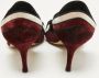 Manolo Blahnik Pre-owned Velvet heels Red Dames - Thumbnail 5