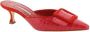 Manolo Blahnik Krokodil-Effect Almond Toe Pumps met Gesp Red Dames - Thumbnail 10