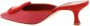 Manolo Blahnik Krokodil-Effect Almond Toe Pumps met Gesp Red Dames - Thumbnail 11