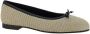 Manolo Blahnik Raffia Veralli Ballerina's met Strikdetail Multicolor Dames - Thumbnail 2