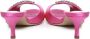 Manolo Blahnik Roze Satijnen Kristal Sandalen Pink Dames - Thumbnail 3