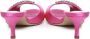 Manolo Blahnik Roze Satijnen Kristal Sandalen Pink Dames - Thumbnail 3