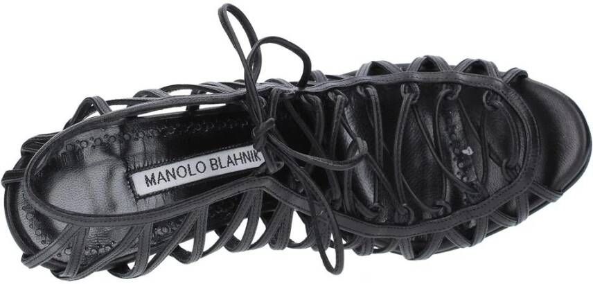 Manolo Blahnik Sandalen met hoge hak en bandjes
