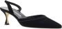 Manolo Blahnik Suede-Effect Pumps met Slingback en Amandelteen Black Dames - Thumbnail 2